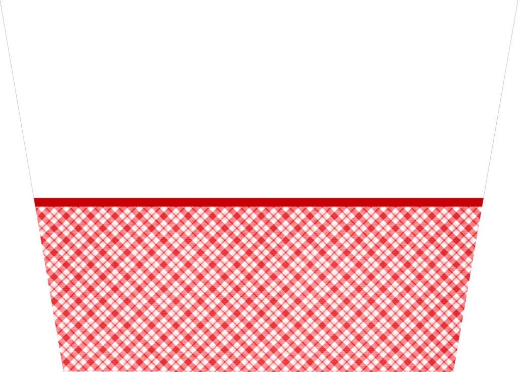 Kit Festa Xadrez Vermelho E Branco Montando Minha Festa