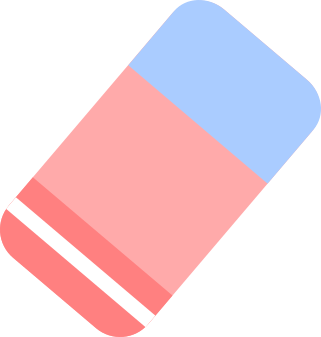 Borracha escolar png fundo transparente