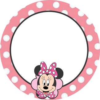 Etiquetas escolares Minnie rosa