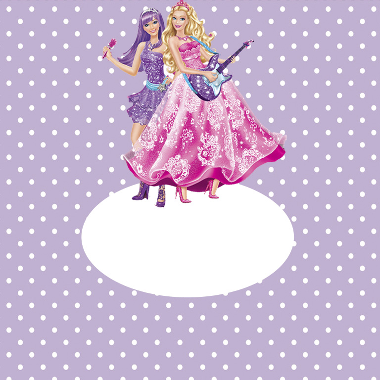 rótulo bala barbie princesa e a pop star