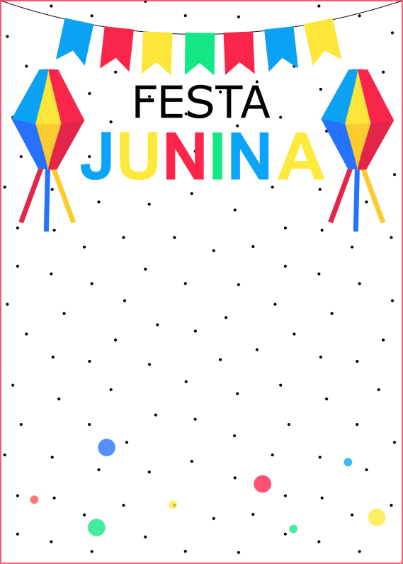 Convite Festa Junina para imprimir