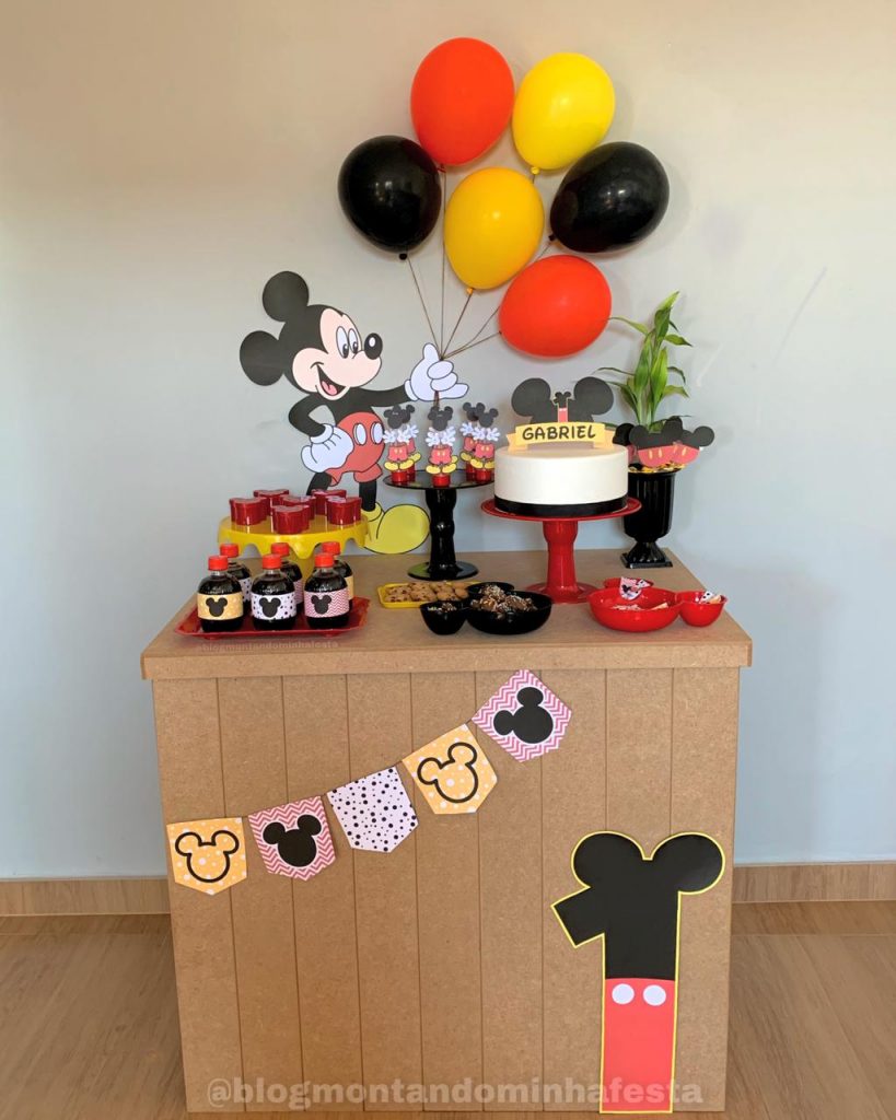 Como fazer decoração de festa Mickey