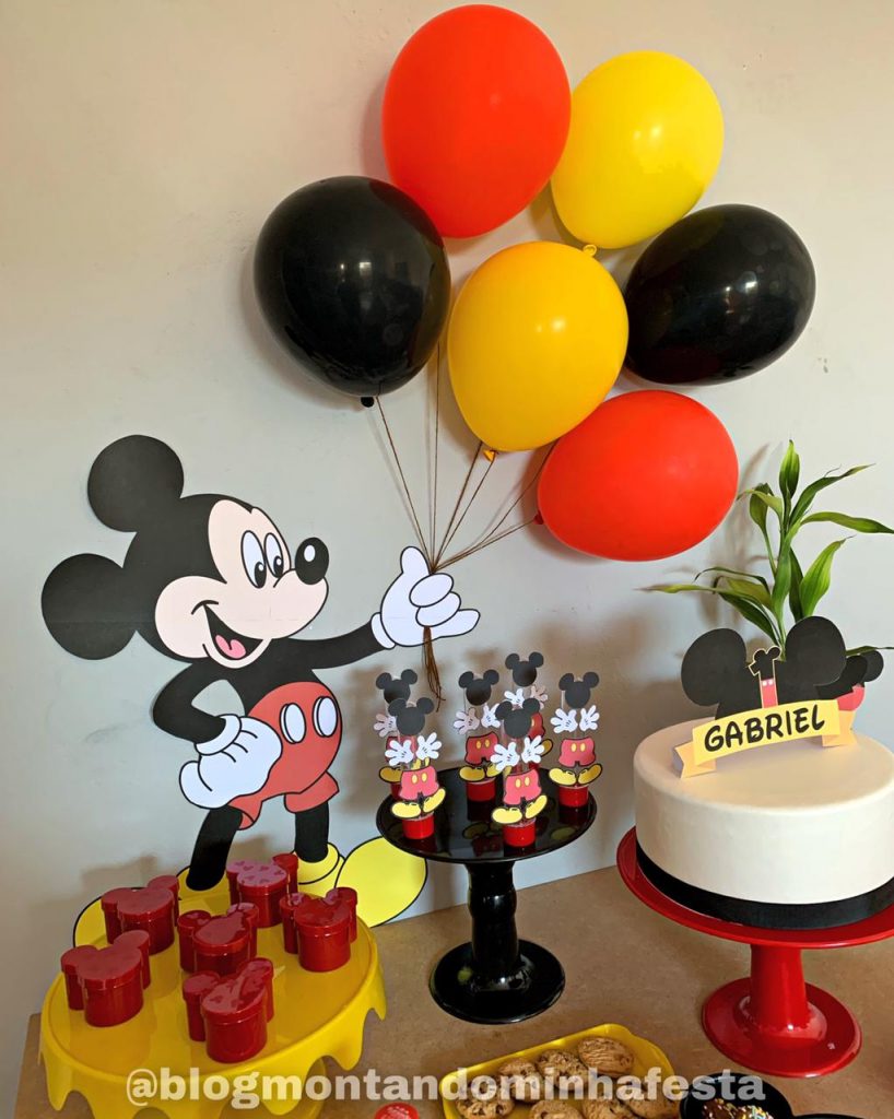 Como fazer decoração de festa Mickey